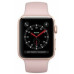 Смарт-годинник Apple Watch Series 3 GPS + Cellular 38mm Gold Aluminum Case with Pink Sand Sport Band (MQJQ2)